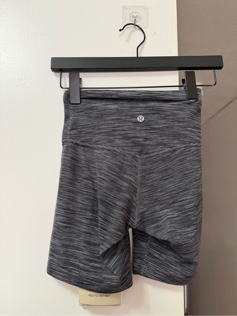 lululemon athletica Black & White Striped Active Top